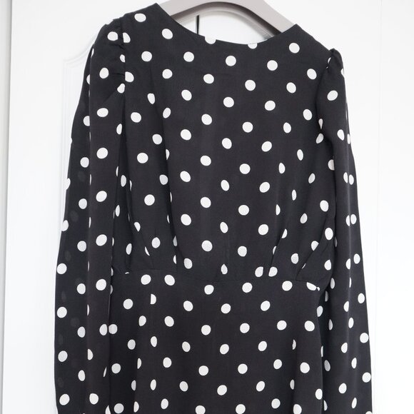 H&M Polka dot Long Sleeves Dress - Size US 4 - Picture 1 of 7